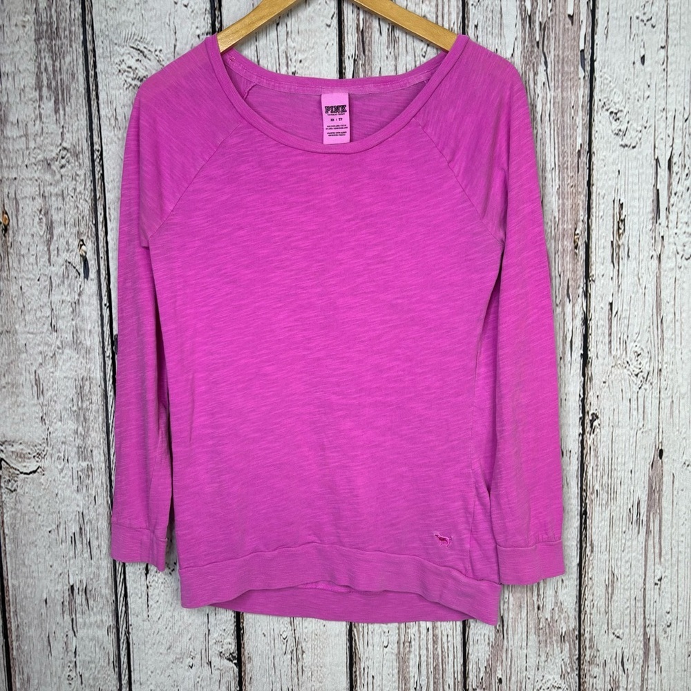 PINK Victoria's Secret PINK Long Sleeve Sleeve Tee T-Shirt XS Lightweight Casual
